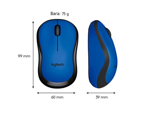 Мышка Logitech M220 Silent Blue (910-004879), изображение 9 Мышка Logitech M220 Silent Blue (910-004879), изображение 9