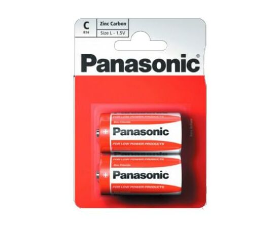 Батарейка Panasonic C R14 RED ZINK * 2 (R14REL/2BPR)