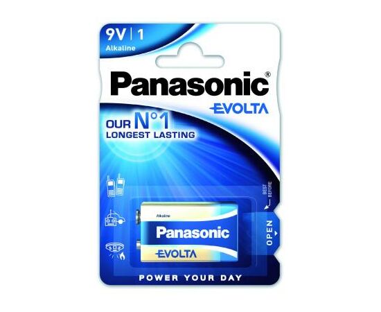 Батарейка Panasonic Крона 6LR61 Evolta * 1 (6LR61EGE/1BP)