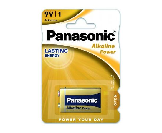 Батарейка Panasonic Крона 6LR61 Alkaline Power * 1 (6LF22APB/1BP)