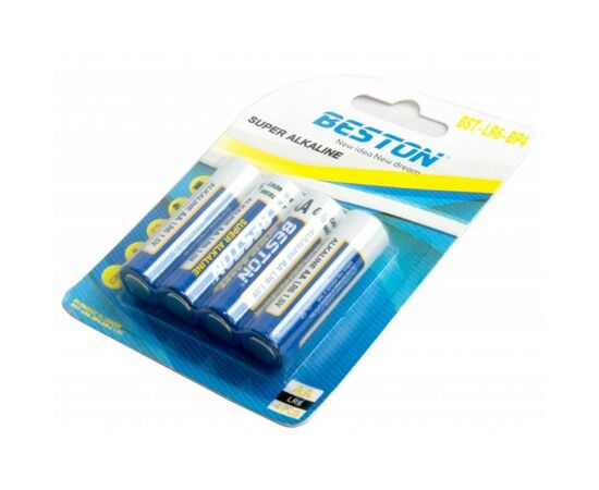 Батарейка Beston AA 1.5V Alkaline * 4 (AAB1831), изображение 3 Батарейка Beston AA 1.5V Alkaline * 4 (AAB1831), изображение 3