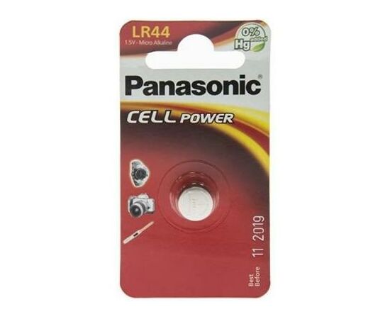 Батарейка Panasonic LR44 * 1 (LR-44EL/1B)