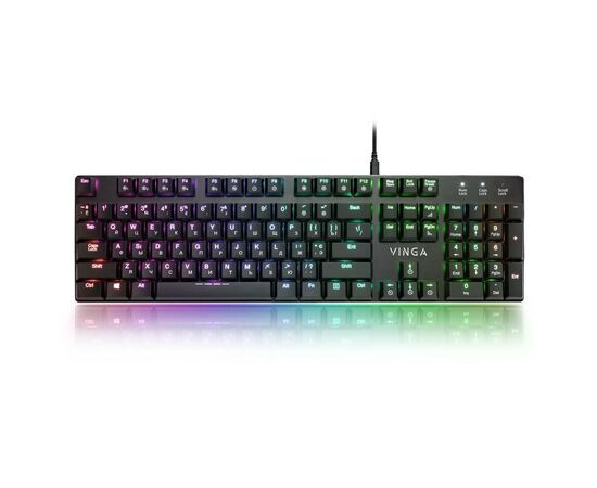 Клавіатура Vinga KBGM-395 black, зображення 2 Клавіатура Vinga KBGM-395 black, зображення 2