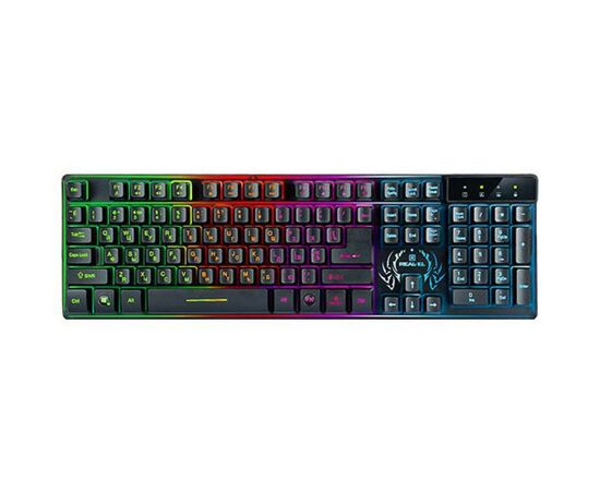 Клавиатура REAL-EL 7090 Comfort Backlit, black