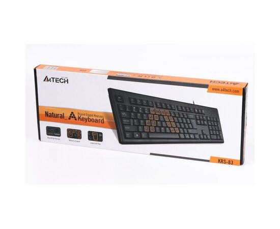 Клавиатура A4Tech KRS-83 USB Black, изображение 3 Клавиатура A4Tech KRS-83 USB Black, изображение 3