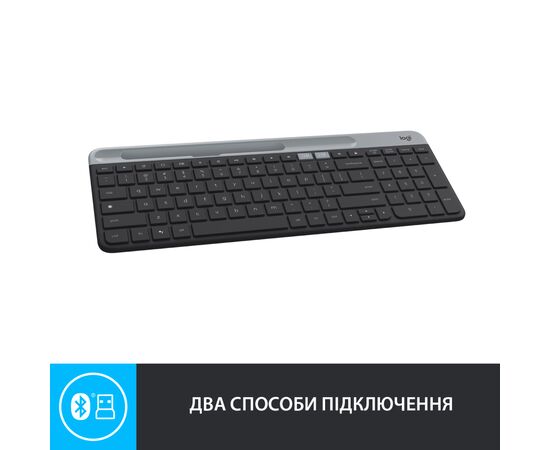 Клавиатура Logitech K580 Slim Multi-Device Wireless Graphite (920-009275), изображение 5 Клавиатура Logitech K580 Slim Multi-Device Wireless Graphite (920-009275), изображение 5