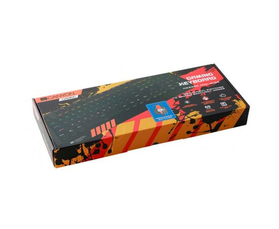 Клавиатура Canyon CND-SKB6-RU Black (CND-SKB6-RU), изображение 3 Клавиатура Canyon CND-SKB6-RU Black (CND-SKB6-RU), изображение 3