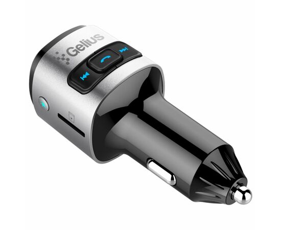 FM модулятор Gelius Pro RGB-QC GP-FMT040 Black/Silver, изображение 4 FM модулятор Gelius Pro RGB-QC GP-FMT040 Black/Silver, изображение 4