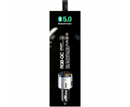 FM модулятор Gelius Pro RGB-QC GP-FMT040 Black/Silver, изображение 6 FM модулятор Gelius Pro RGB-QC GP-FMT040 Black/Silver, изображение 6