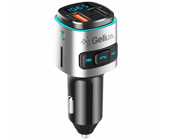 FM модулятор Gelius Pro RGB-QC GP-FMT040 Black/Silver