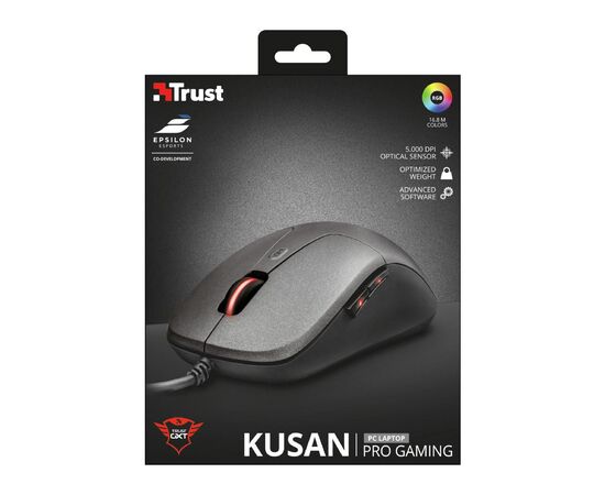 Мышка Trust GXT 115 Macci wireless gaming mouse (22417), изображение 5 Мышка Trust GXT 115 Macci wireless gaming mouse (22417), изображение 5