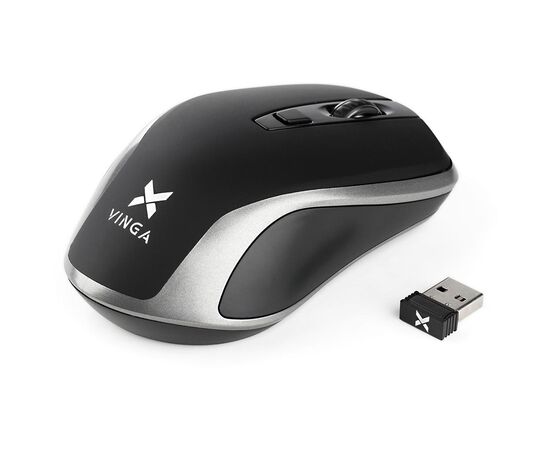 Мышка Vinga MSW-909 Silent black-grey, изображение 6 Мышка Vinga MSW-909 Silent black-grey, изображение 6