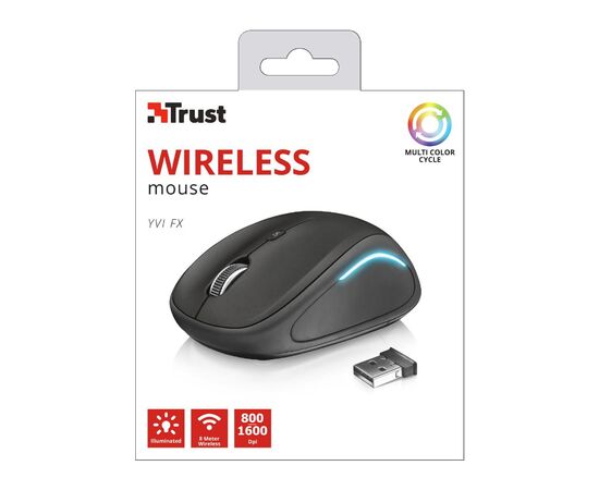 Мышка Trust Yvi FX black (22333), изображение 6 Мышка Trust Yvi FX black (22333), изображение 6