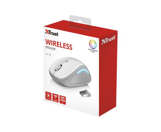 Мышка Trust Yvi FX white (22335), изображение 6 Мышка Trust Yvi FX white (22335), изображение 6