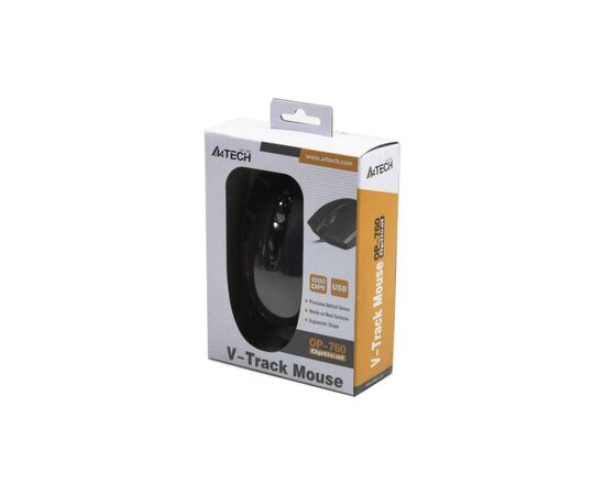 Мышка A4Tech OP-760 Black, изображение 4 Мышка A4Tech OP-760 Black, изображение 4