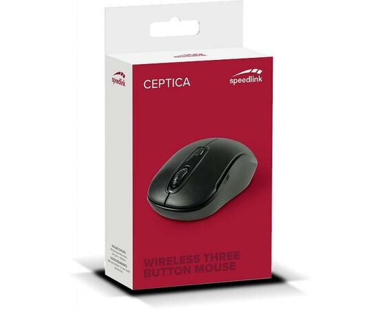 Мышка Speedlink Ceptica Wireless Black (SL-630013-BKBK), изображение 2 Мышка Speedlink Ceptica Wireless Black (SL-630013-BKBK), изображение 2