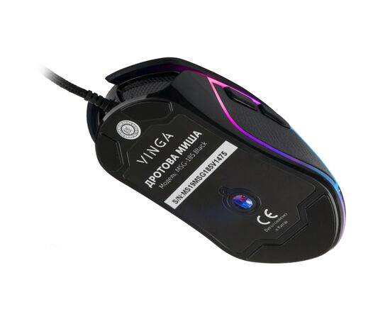 Мышка Vinga MSG-185 Black, изображение 7 Мышка Vinga MSG-185 Black, изображение 7