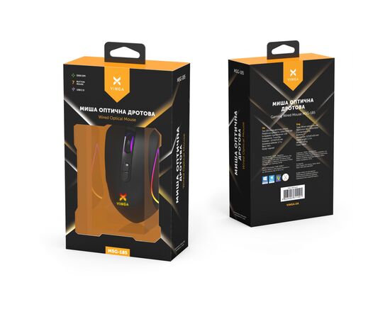 Мышка Vinga MSG-185 Black, изображение 9 Мышка Vinga MSG-185 Black, изображение 9
