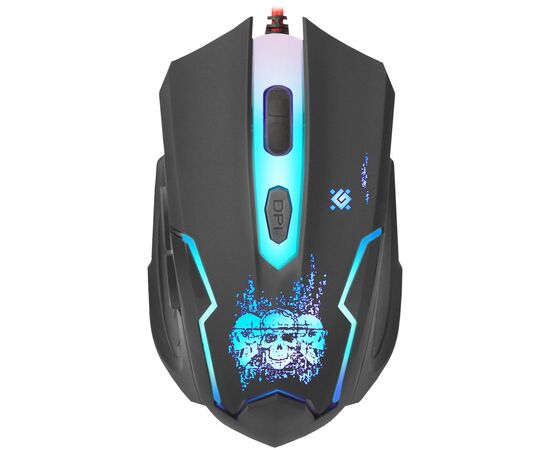 Мышка Defender Skull GM-180L Black (52180), изображение 2 Мышка Defender Skull GM-180L Black (52180), изображение 2