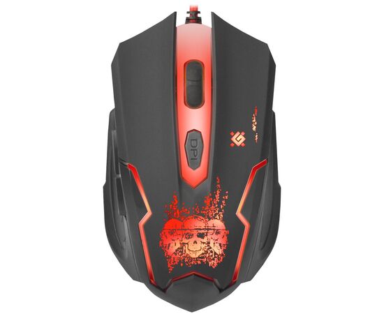 Мышка Defender Skull GM-180L Black (52180), изображение 3 Мышка Defender Skull GM-180L Black (52180), изображение 3
