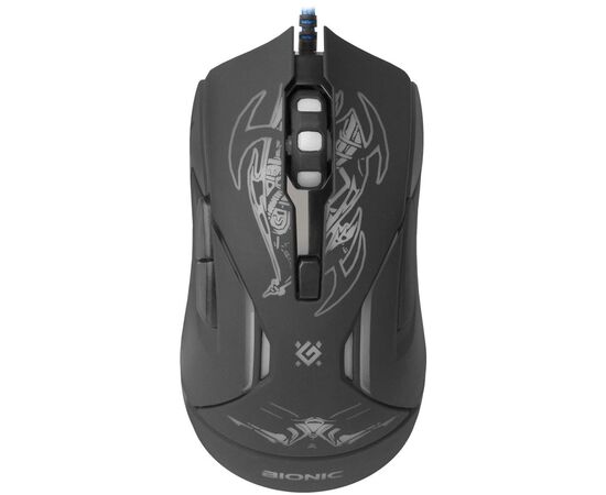 Мишка Defender Bionic GM-250L Black (52250), зображення 2 Мишка Defender Bionic GM-250L Black (52250), зображення 2
