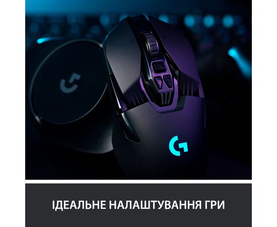 Мышка Logitech G903 Lightspeed HERO 16K sensor Black (910-005672), изображение 3 Мышка Logitech G903 Lightspeed HERO 16K sensor Black (910-005672), изображение 3