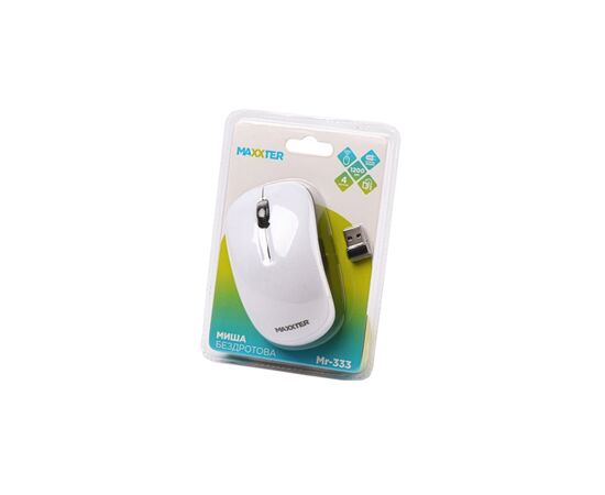 Мышка Maxxter Mr-333-W, изображение 4 Мышка Maxxter Mr-333-W, изображение 4
