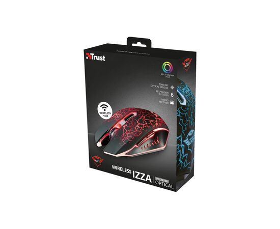 Мишка Trust GXT 107 Izza Wireless Optical Gaming Mouse (23214), зображення 7 Мишка Trust GXT 107 Izza Wireless Optical Gaming Mouse (23214), зображення 7