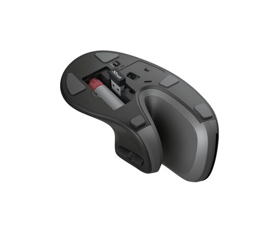 Мышка Trust Verro Ergonomic Wireless Black (23507), изображение 6 Мышка Trust Verro Ergonomic Wireless Black (23507), изображение 6