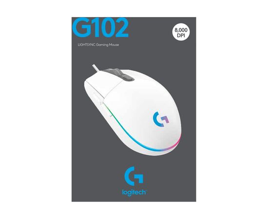 Мышка Logitech G102 Lightsync White (910-005824), изображение 10 Мышка Logitech G102 Lightsync White (910-005824), изображение 10