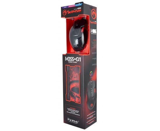 Мышка Marvo M355+G1 USB Black (M355+G1), изображение 6 Мышка Marvo M355+G1 USB Black (M355+G1), изображение 6