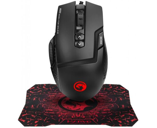 Мишка Marvo M355+G1 USB Black (M355+G1)