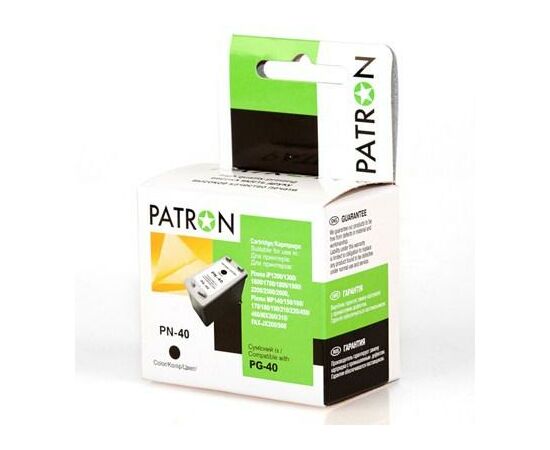 Картридж Patron CANON PG-40Bk BLACK (CI-CAN-PG-40-B-PN)