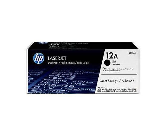 Картридж HP LJ  12AF 1010/ 1012/ 1015/1020 DUAL PACK (Q2612AF)