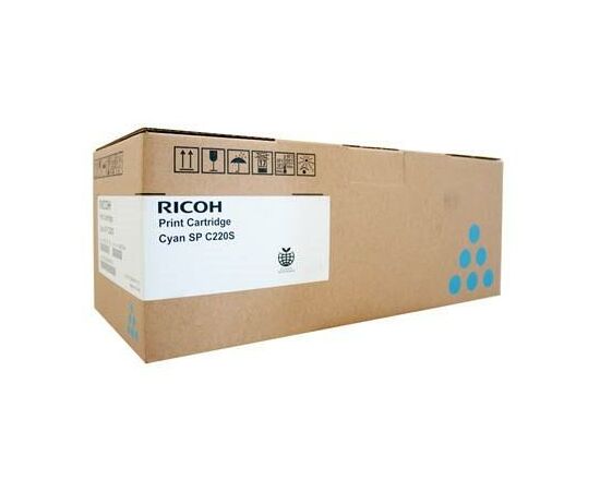 Тонер-картридж Ricoh SPC220/SPC240/SPC242 Cyan 2,3K (406053/407645/406060)