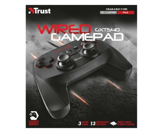 Геймпад Trust GXT 540 Wired Gamepad (20712), изображение 6 Геймпад Trust GXT 540 Wired Gamepad (20712), изображение 6