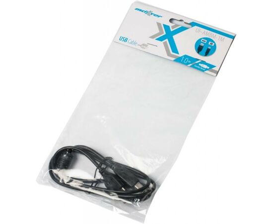 Кабель для принтера USB2.0 AM/BM 1.0m Maxxter (UF-AMBM-1M), изображение 2 Кабель для принтера USB2.0 AM/BM 1.0m Maxxter (UF-AMBM-1M), изображение 2