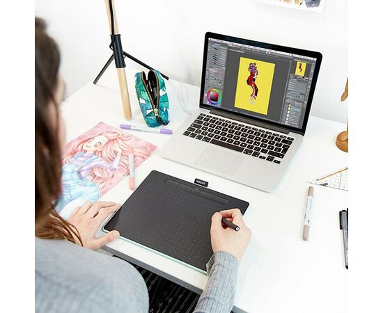 Графический планшет Wacom Intuos M Bluetooth black (CTL-6100WLK-N), изображение 10 Графический планшет Wacom Intuos M Bluetooth black (CTL-6100WLK-N), изображение 10