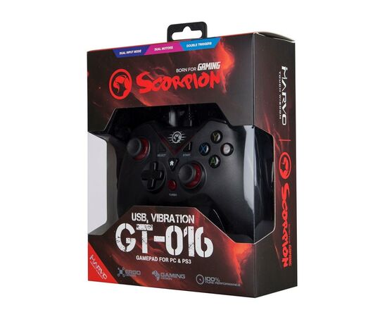 Геймпад Marvo GT-016 PC/PS3/Android Black (GT-016), зображення 4 Геймпад Marvo GT-016 PC/PS3/Android Black (GT-016), зображення 4