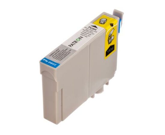 Картридж Patron EPSON R265/285/360,RX560/585/685,P50,PX650 CYAN (T0802) (PN-0802), изображение 4 Картридж Patron EPSON R265/285/360,RX560/585/685,P50,PX650 CYAN (T0802) (PN-0802), изображение 4