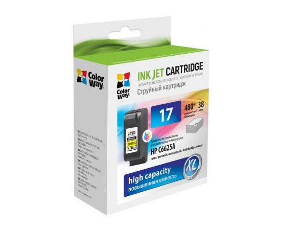 Картридж ColorWay HP №17 color (C6625A) (CW-H17C)