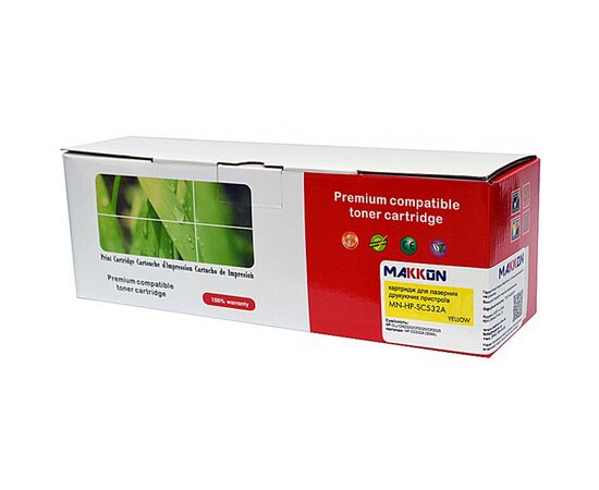 Картридж Makkon HP CLJ CC532A (304A) (SC532A) 2.8k yellow (MN-HP-SC532A)