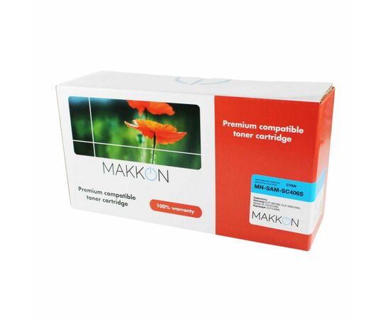Картридж Makkon Samsung CLT-C406S (SC406S) 1k cyan (MN-SAM-SC406S)