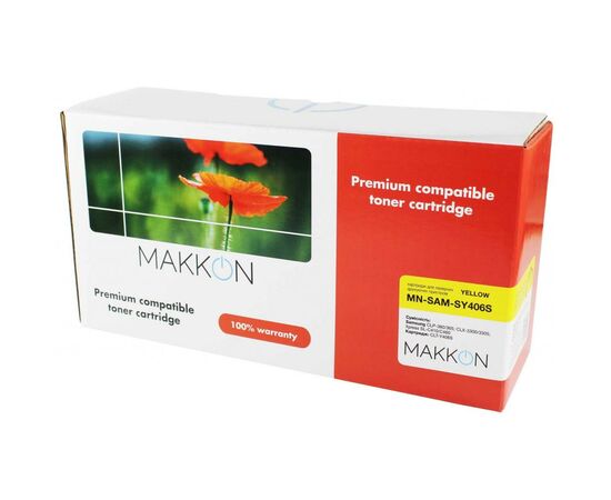Картридж Makkon Samsung CLT-Y406S (SY406S) 1k yellow (MN-SAM-SY406S)
