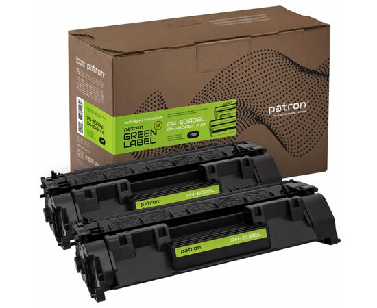 Картридж Patron HP LJ CF280A GREEN Label (DUAL PACK) (PN-80ADGL)