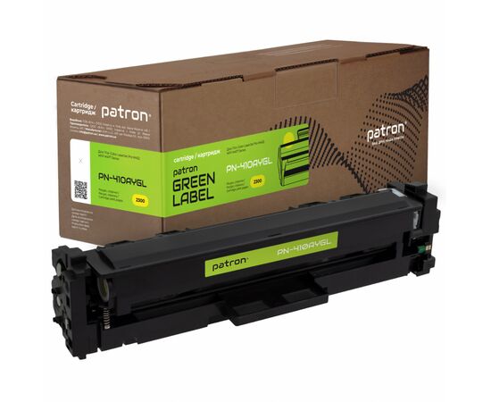 Картридж Patron HP CLJ CF412A, для Pro M452/M477 Yellow, GREEN Label (PN-410AYGL)