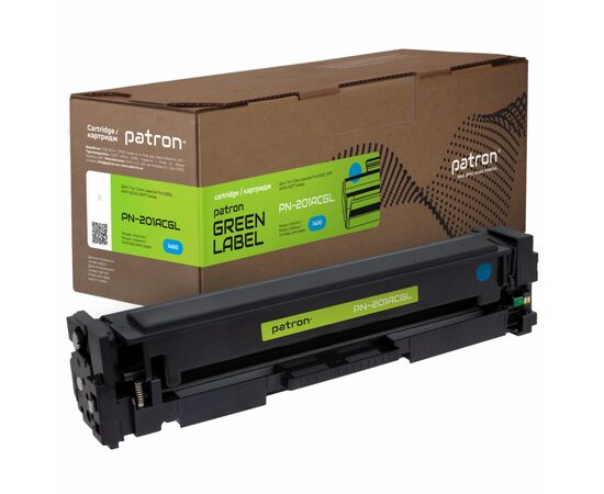 Картридж Patron HP CLJ CF401A для M252/M274/M277 Cyan, GREEN Label (PN-201ACGL)