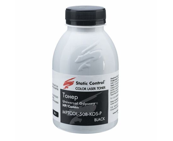 Тонер HP CLJ Enterprise Universal 50г Black Static Control (MPTCOL-50B-KOS-P)