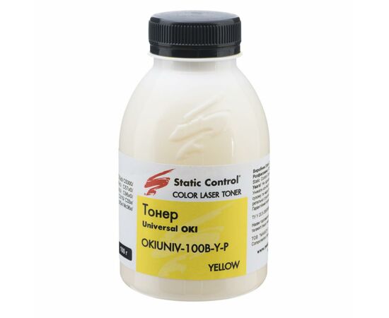 Тонер Okidata universal 100г yellow Static Control (OKIUNIV-100B-Y-P)