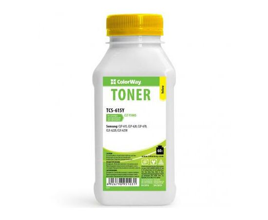 Тонер SAMSUNG CLP-615/620ND/670ND Yellow 60g ColorWay (TCS-615Y)